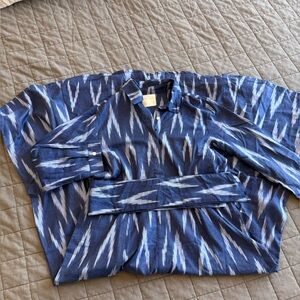 Guadalupe Design Luciana Ikat 100% cotton dress size Small